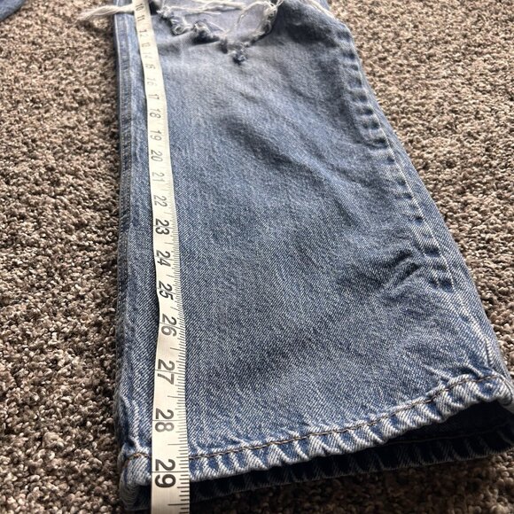 Aeropostale 90s Baggy Distressed Jeans Size 2 Regular - Picture 4 of 9